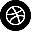 پیش‌نمایش فایل dribbble-82 از پک گرد رسانه اجتماعی