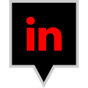 پیش‌نمایش فایل linkedin-85 از پک پین های رنگی شبکه های اجتماعی