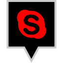 پیش‌نمایش فایل skype-97 از پک پین های رنگی شبکه های اجتماعی
