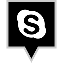 پیش‌نمایش فایل skype-98 از پک پین های رنگی شبکه های اجتماعی