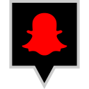 پیش‌نمایش فایل snapchat-72 از پک پین های رنگی شبکه های اجتماعی