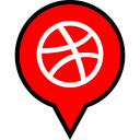 پیش‌نمایش فایل dribbble-94 از پک پین های رنگی شبکه های اجتماعی جلد 2