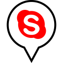 پیش‌نمایش فایل skype-107 از پک پین های رنگی شبکه های اجتماعی جلد 2