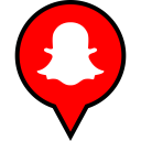 پیش‌نمایش فایل snapchat-81 از پک پین های رنگی شبکه های اجتماعی جلد 2