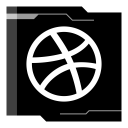 پیش‌نمایش فایل dribbble-103 از پک شبکه های اجتماعی فلت
