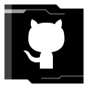 پیش‌نمایش فایل github-85 از پک شبکه های اجتماعی فلت
