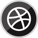 پیش‌نمایش فایل dribbble-106 از پک گرد رسانه اجتماعی