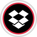 پیش‌نمایش فایل dropbox-96 از پک رنگ گرد رسانه اجتماعی