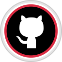 پیش‌نمایش فایل github-90 از پک رنگ گرد رسانه اجتماعی
