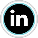 پیش‌نمایش فایل linkedin-110 از پک رنگ گرد رسانه اجتماعی