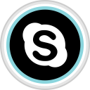 پیش‌نمایش فایل skype-122 از پک رنگ گرد رسانه اجتماعی