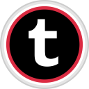 پیش‌نمایش فایل tumblr-106 از پک رنگ گرد رسانه اجتماعی