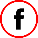پیش‌نمایش فایل facebook-162 از پک مسطح قرمز رسانه اجتماعی