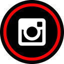 پیش‌نمایش فایل instagram-137 از پک مسطح قرمز رسانه اجتماعی