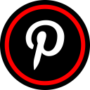 پیش‌نمایش فایل pinterest-117 از پک مسطح قرمز رسانه اجتماعی