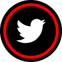 پیش‌نمایش فایل twitter-142 از پک مسطح قرمز رسانه اجتماعی