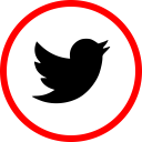 پیش‌نمایش فایل twitter-143 از پک مسطح قرمز رسانه اجتماعی
