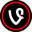 پیش‌نمایش فایل vine-105 از پک مسطح قرمز رسانه اجتماعی