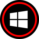 پیش‌نمایش فایل windows-128 از پک مسطح قرمز رسانه اجتماعی