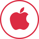 پیش‌نمایش فایل apple-616 از پک دایره شبکه های اجتماعی