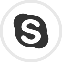 پیش‌نمایش فایل skype-128 از پک گرد رسانه اجتماعی