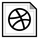 پیش‌نمایش فایل dribbble-122 از پک مربعی پر شده رسانه اجتماعی