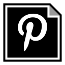 پیش‌نمایش فایل pinterest-128 از پک مربعی پر شده رسانه اجتماعی