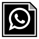 پیش‌نمایش فایل whatsapp-108 از پک مربعی پر شده رسانه اجتماعی