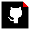 پیش‌نمایش فایل github-101 از پک شبکه های اجتماعی فلت