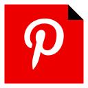 پیش‌نمایش فایل pinterest-129 از پک شبکه های اجتماعی فلت