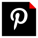پیش‌نمایش فایل pinterest-130 از پک شبکه های اجتماعی فلت