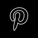 پیش‌نمایش فایل pinterest-132 از پک مربعی سیاه رسانه اجتماعی
