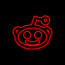 پیش‌نمایش فایل reddit-120 از پک مربعی سیاه رسانه اجتماعی