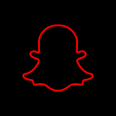 پیش‌نمایش فایل snapchat-107 از پک مربعی سیاه رسانه اجتماعی