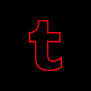 پیش‌نمایش فایل tumblr-125 از پک مربعی سیاه رسانه اجتماعی