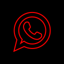 پیش‌نمایش فایل whatsapp-113 از پک مربعی سیاه رسانه اجتماعی