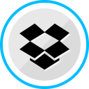 پیش‌نمایش فایل dropbox-118 از پک دایره آبی شبکه های اجتماعی