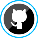 پیش‌نمایش فایل github-107 از پک دایره آبی شبکه های اجتماعی