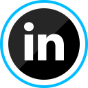 پیش‌نمایش فایل linkedin-130 از پک دایره آبی شبکه های اجتماعی