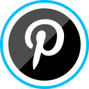 پیش‌نمایش فایل pinterest-135 از پک دایره آبی شبکه های اجتماعی