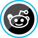 پیش‌نمایش فایل reddit-124 از پک دایره آبی شبکه های اجتماعی