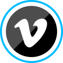 پیش‌نمایش فایل vimeo-130 از پک دایره آبی شبکه های اجتماعی
