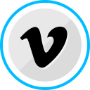 پیش‌نمایش فایل vimeo-131 از پک دایره آبی شبکه های اجتماعی