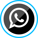 پیش‌نمایش فایل whatsapp-117 از پک دایره آبی شبکه های اجتماعی