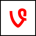 پیش‌نمایش فایل vine-128 از پک مربعی مسطح رسانه اجتماعی