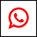پیش‌نمایش فایل whatsapp-120 از پک مربعی مسطح رسانه اجتماعی