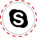 پیش‌نمایش فایل skype-154 از پک دوخت ها رسانه اجتماعی