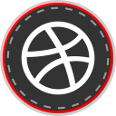 پیش‌نمایش فایل dribbble-150 از پک دوخت های رسانه اجتماعی