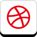 پیش‌نمایش فایل dribbble-141 از پک شبکه های اجتماعی فلت