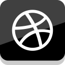 پیش‌نمایش فایل dribbble-142 از پک شبکه های اجتماعی فلت
